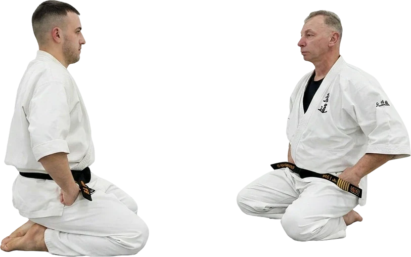 Спортсмены Шинкудорю в доги на тренировке